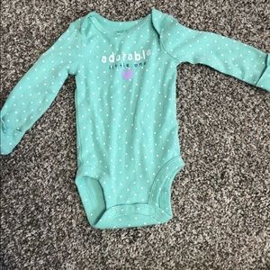Newborn long sleeve onesie